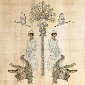 Crocodile Goddess Print