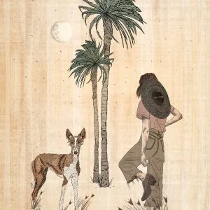 Midnight Walk with Frida limited edition print