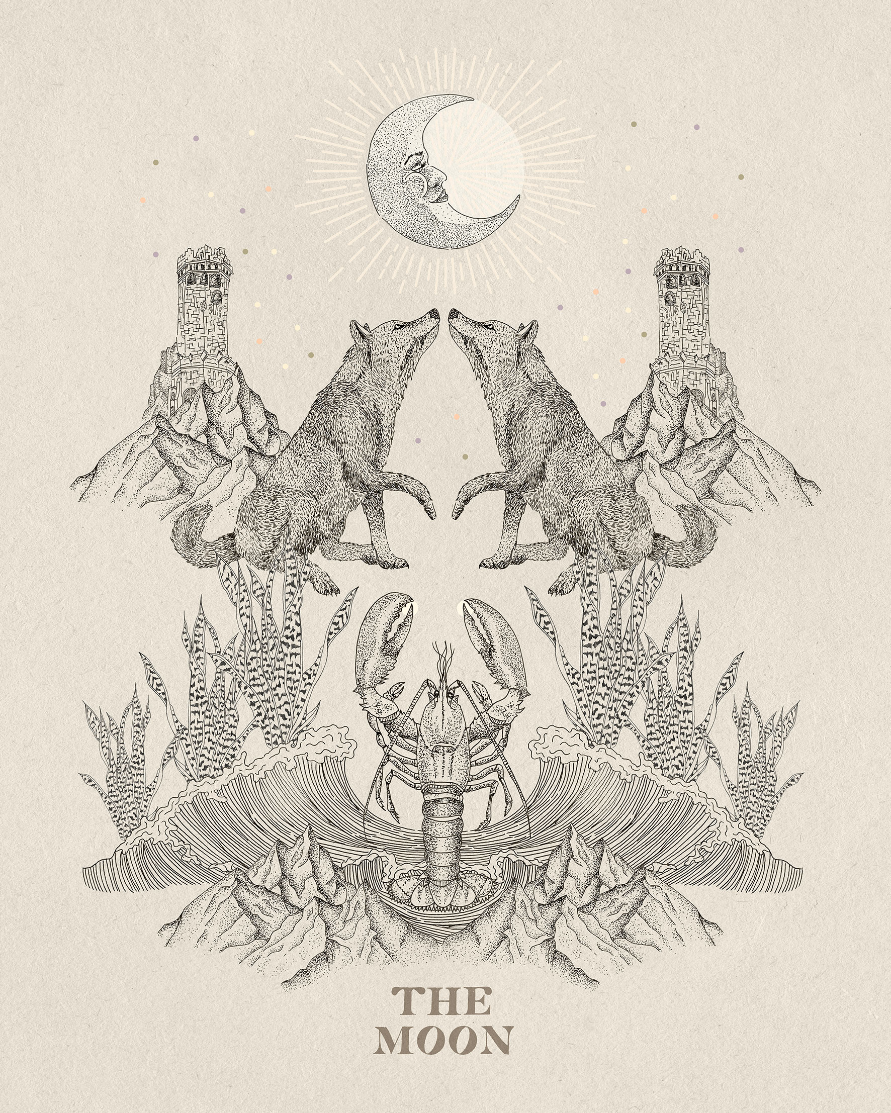 the moon tarot card limited edition print