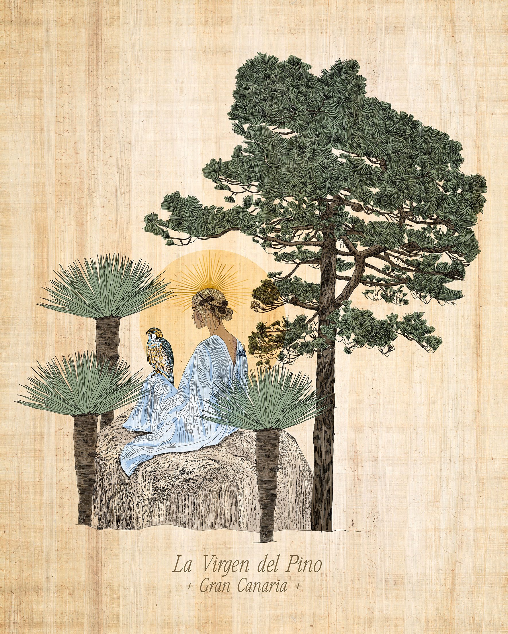 La Virgen del Pino Natures Embrace Print