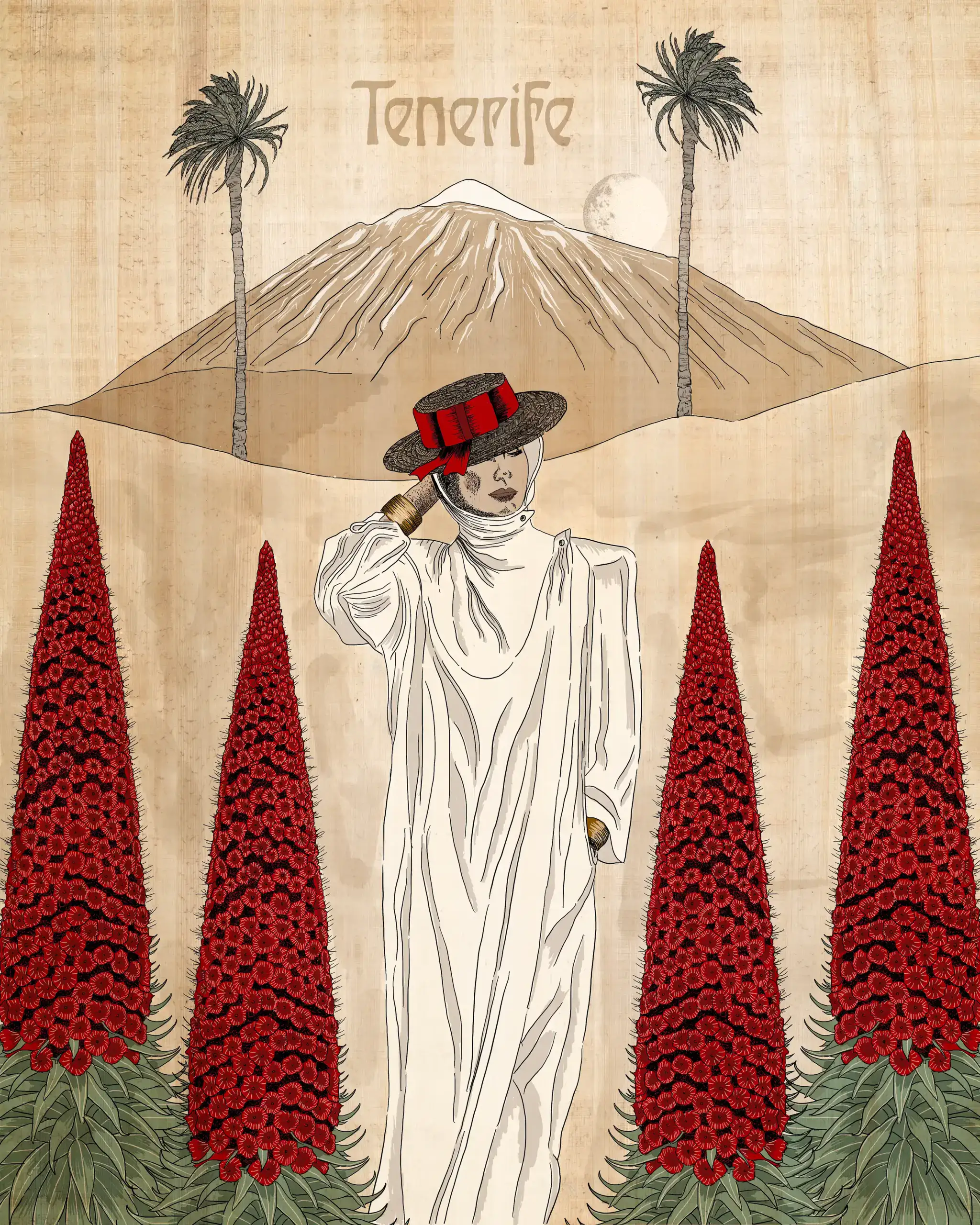 tenerife teide volcano print