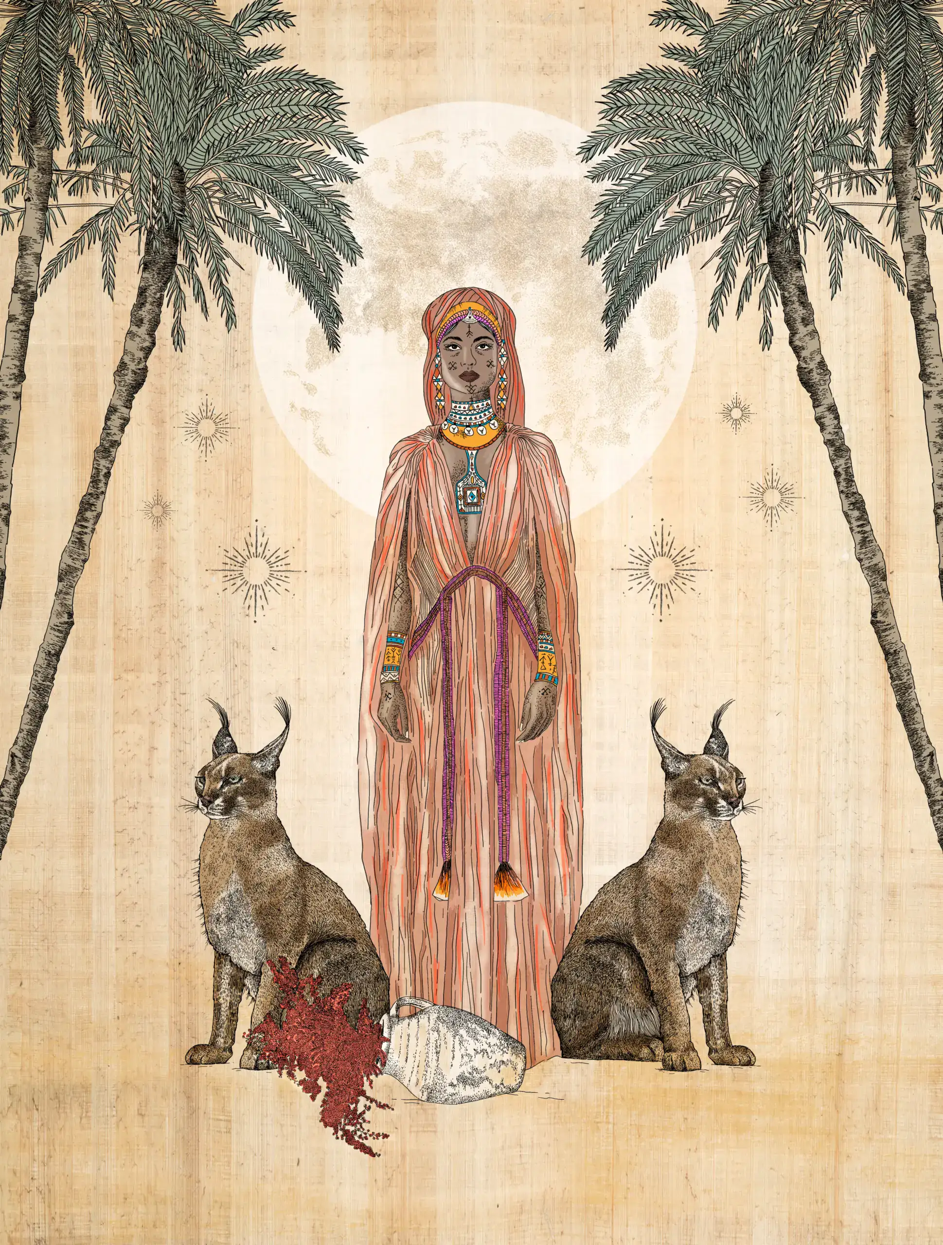 Tuareg Desert Soul Illustration