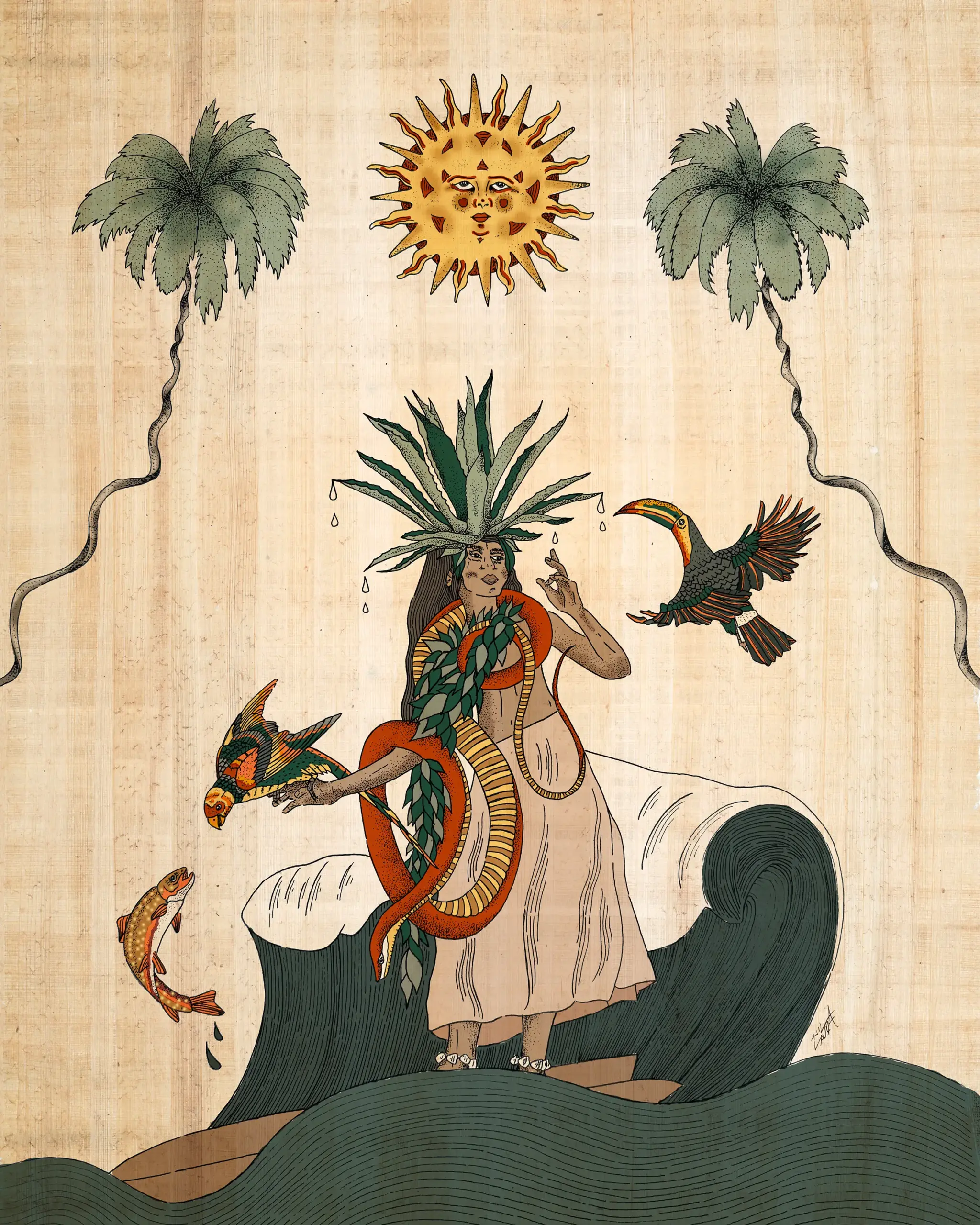 ancestral tide feminine surfing the pacific ocean